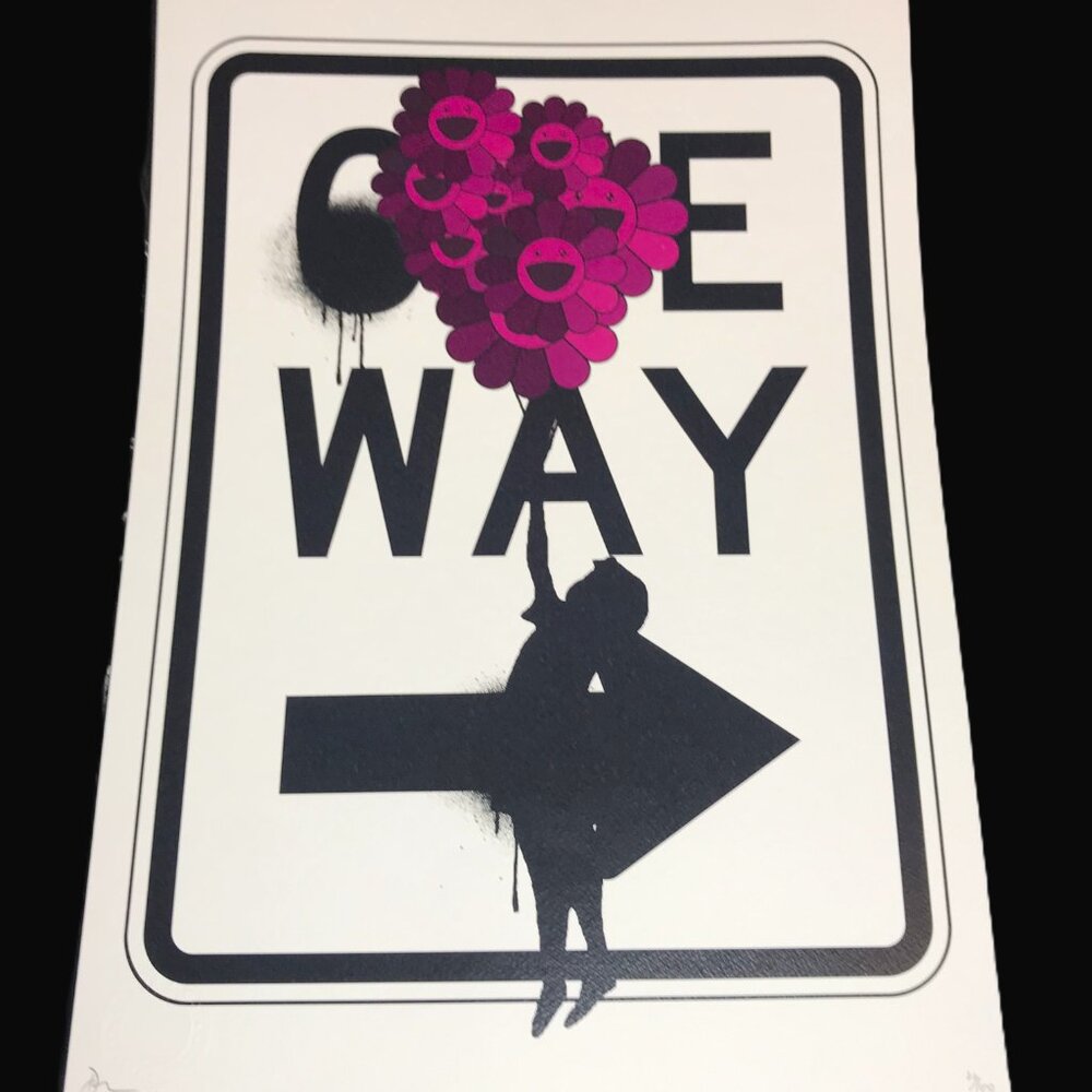 Death NYC - Banksy Murakami Balloon Girl - Ltd Ed - Original Signed # Print